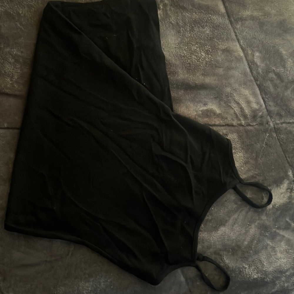 Black mini dress